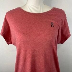 On Cloud Logo Comfort T Women’s Large Dustrose NWT